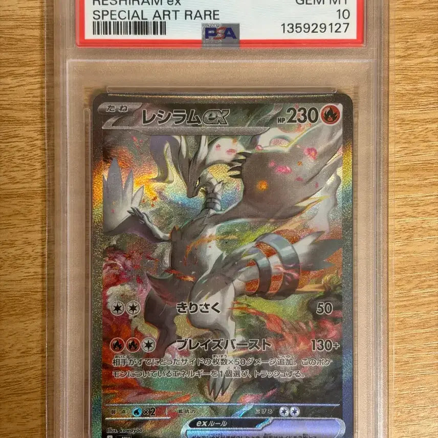 [BUNJANG] Pokemon Card Reshiram SAR (White Flare) PSA 10 Japanese / [일판 PSA10] 포켓몬카드 레시라무 SAR (화이트 플레어)