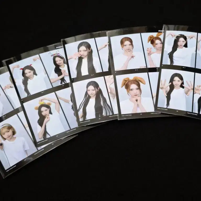[BUNJANG] RESCENE Official Goods Photocard Set (Wonie, Minami, Liv, Mae, Zena) / 신상 리센느 공식굿즈 스티커사진 셀카 포카 스내피즘 RESCENE 원이 미나미 리브 메이 제나 인생네컷 세트