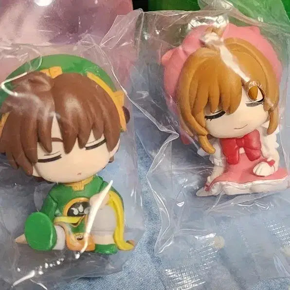 [BUNJANG] Cardcaptor Sakura Syaoran &amp; Sakura Figure Bundle Set (SD Type, Sealed) / 카드캡처 체리 샤오랑 체리 피규어 일괄