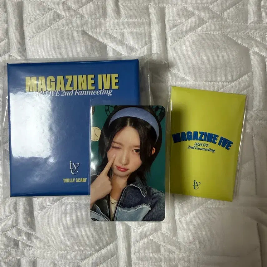 [BUNJANG] IVE 2024 Fan Meeting Magazine Scarf and Polaroid Set with Autumn Photocard / 아이브 2024 팬미팅 magazine ive 굿즈 판매합니다.