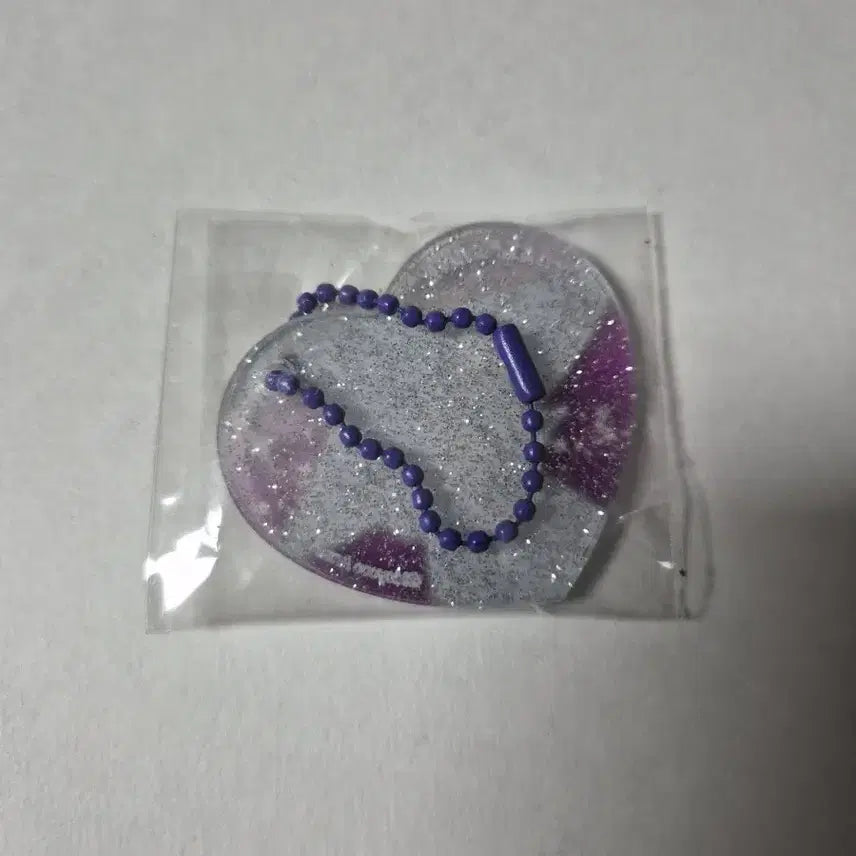 [BUNJANG] Sugar Sugar Rune Pop-Up Cafe Heart Acrylic Keyring - Vanilla / 슈가슈가룬 슈슈룬 팝퍼블 콜라보카페 하트 아크릴 키링 바닐라