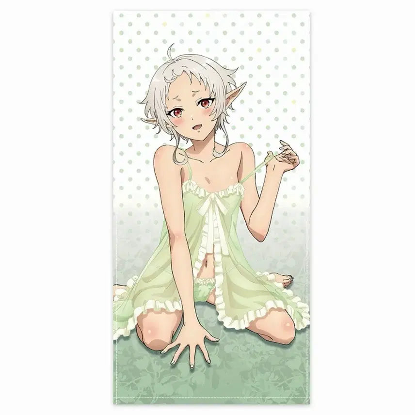 [BUNJANG] Mushoku Tensei Sylphiette Original Illustration Large Towel (Sealed) / 무직전생 실피에트 오리지널 일러스트 대형타올 미개봉 무직전생 실피 공식 굿즈