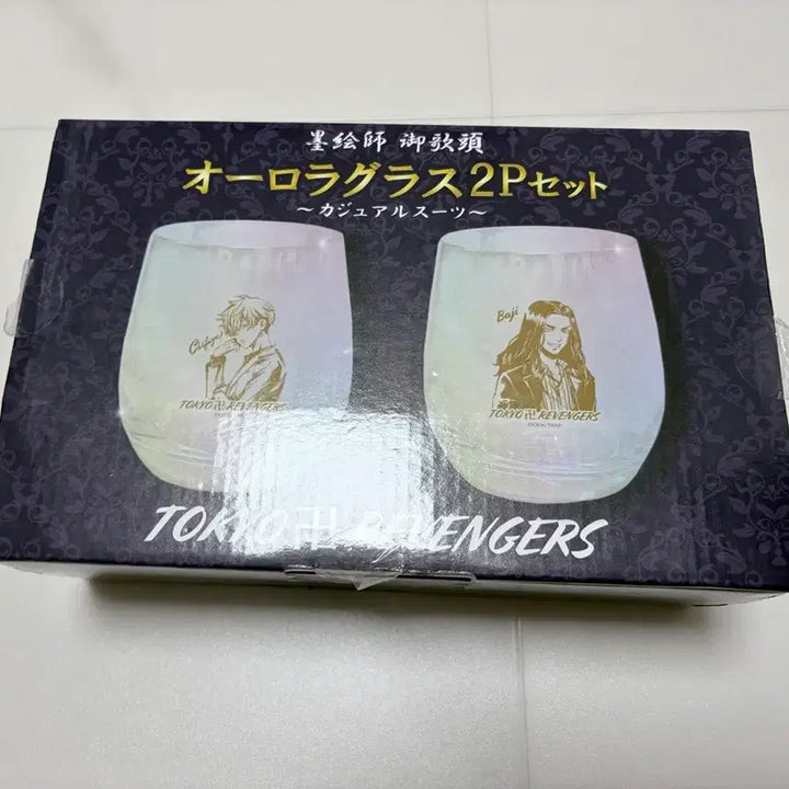 [BUNJANG] Tokyo Revengers Chifuyu Aurora Glass Cup / 도쿄리벤저스 도리벤 치후유 바지 오로라 글라스 유리컵
