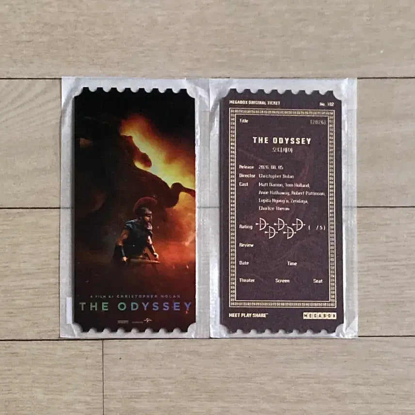 [BUNJANG] Odyssey Original Ticket, Gwang-eum Poster, IMAX Poster, 4DX Poster / [오디세이] 오리지널티켓/광음/아이맥스/4DX 포스터