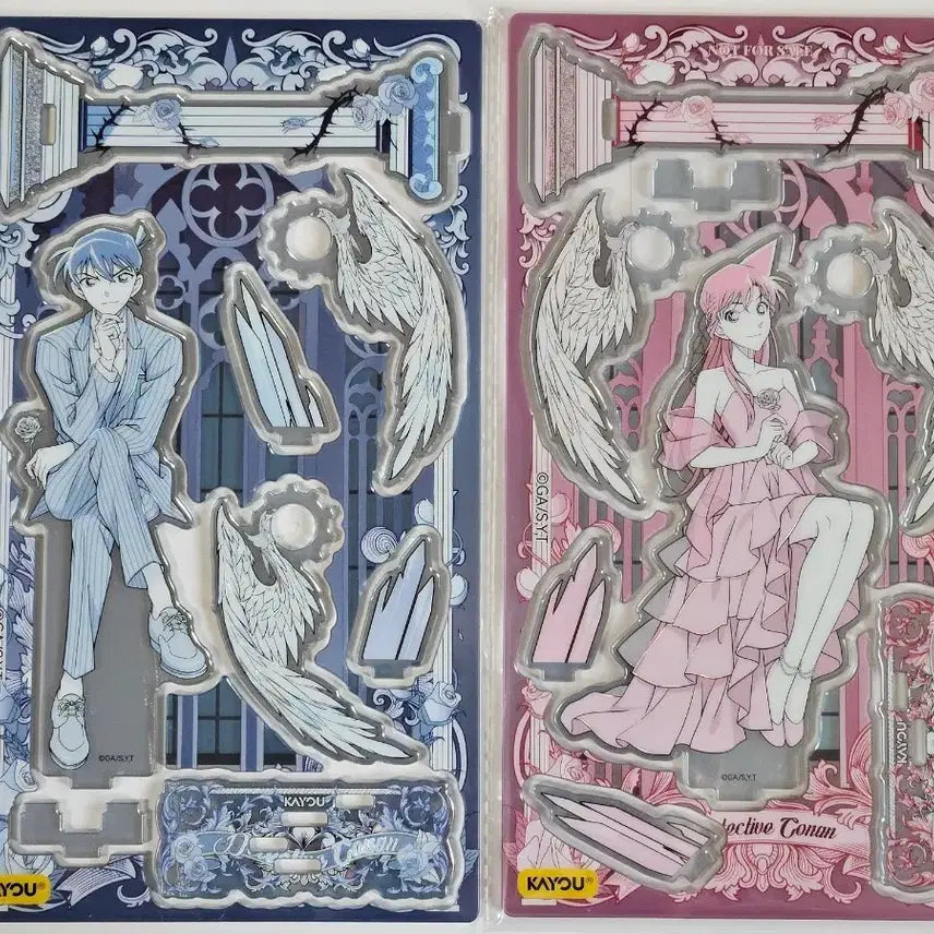 [BUNJANG] Detective Conan KAYOU Series 4 Acrylic Stand Shinichi &amp; Ran Bundle / 명탐정코난 KAYOU 카유 4탄 명추리 시리즈 아크릴스탠드 날개 신이치 란 일괄