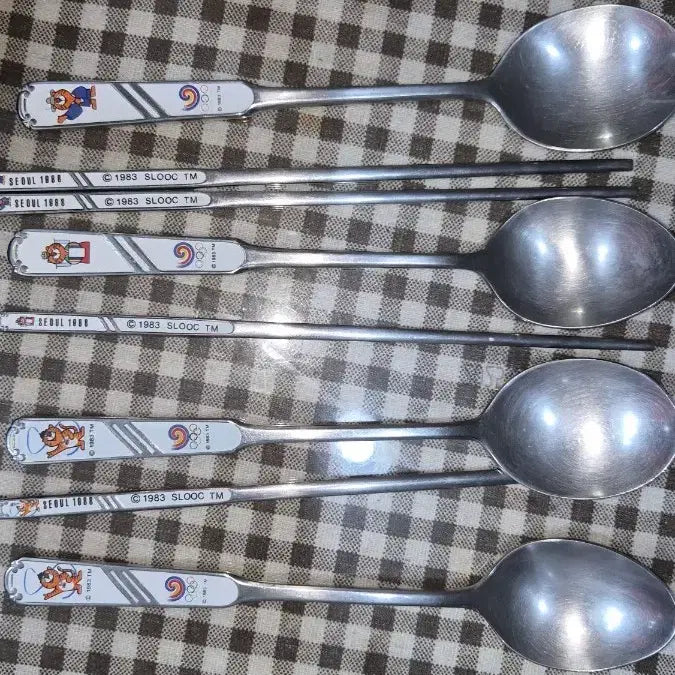 [BUNJANG] Seoul Olympics Commemorative Spoon and Chopsticks Set / 서울올림픽 기념 수저 젓가락