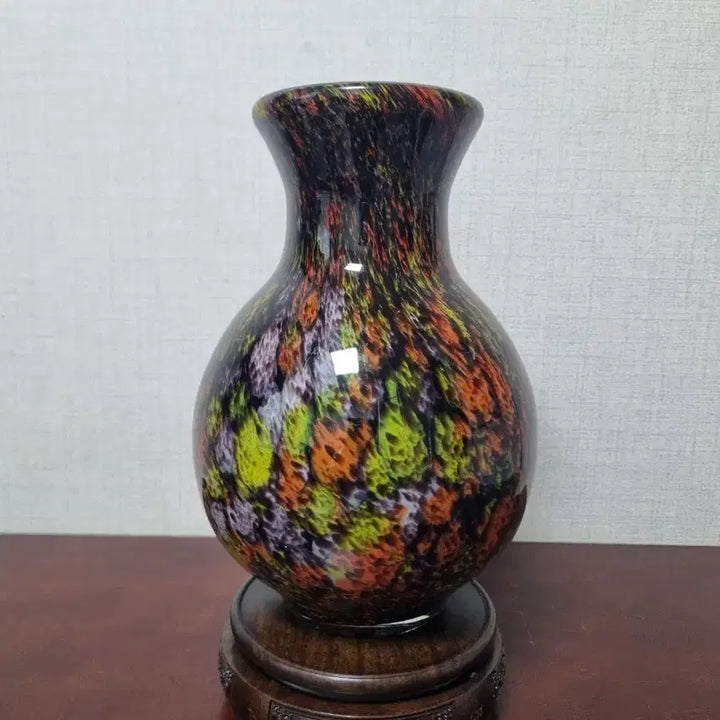 [BUNJANG] Japanese Art Glass Vase / 읿본 오사카 아트글라스(유리공예) 화병