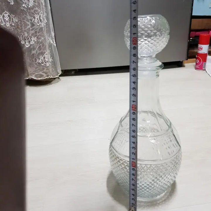 [BUNJANG] Vintage Embossed Glass Decanter Wine Bottle / 빈티지 유리 디켄터 와인병