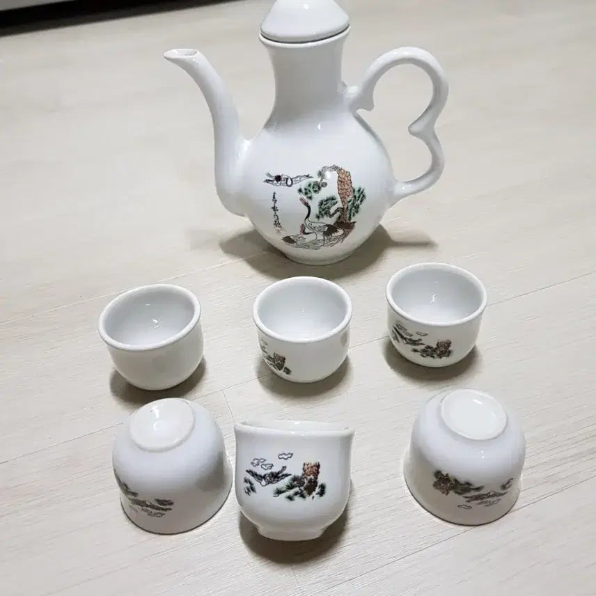 [BUNJANG] Vintage Teapot and Cups Set / 빈티지주전자 잔 세트