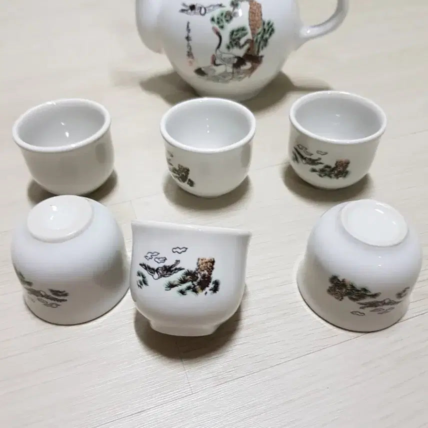 [BUNJANG] Vintage Teapot and Cups Set / 빈티지주전자 잔 세트