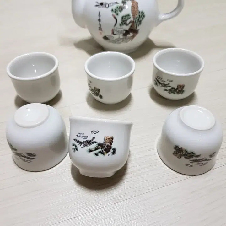 [BUNJANG] Vintage Teapot and Cups Set / 빈티지주전자 잔 세트