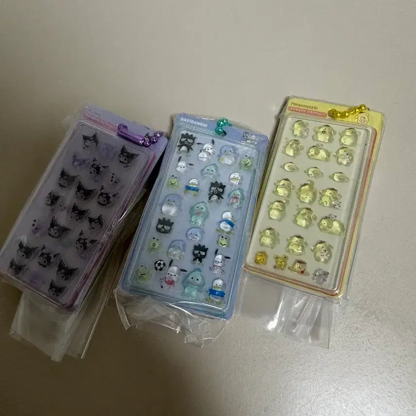 [BUNJANG] Sanrio Bon Bon Drop Gacha Pompompurin Kuromi Happy Dan V Pochacco Hangyodon Bundle Set Stickers / (일괄) 산리오 봉봉드롭 가챠 폼폼 푸린 쿠로미 해피단 브이 포차코 한교동
