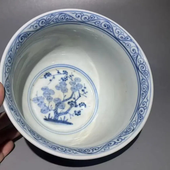 [BUNJANG] Antique Celadon Porcelain Bowl / 선덕년제청화고완 골동품 중국도자기