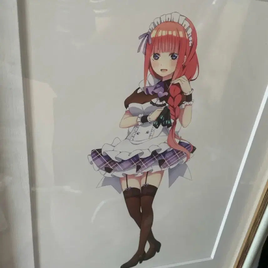 [BUNJANG] The Quintessential Quintuplets Nakano Nino Maid Fine Graph Poster / 5등분의신부 나카노 니노 메이드 파인그래프 판매합니다