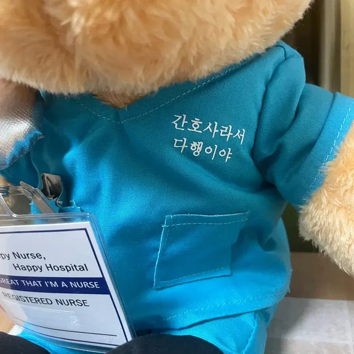 [BUNJANG] Nurse Teddy Bear Plush / 간호사 널스 테디베어