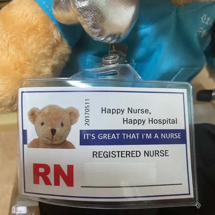 [BUNJANG] Nurse Teddy Bear Plush / 간호사 널스 테디베어