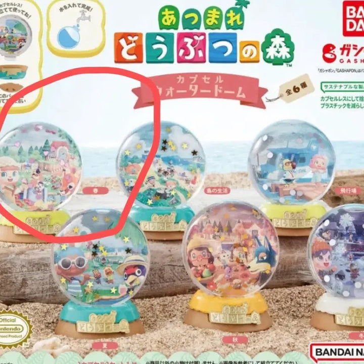 [BUNJANG] Animal Crossing Gacha Water Globe / 동물의 숲 가챠 워터돔 워터볼
