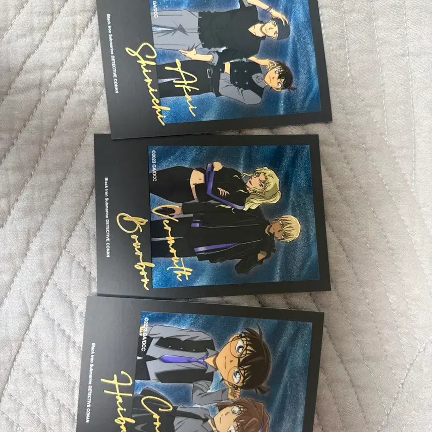 [BUNJANG] Detective Conan: Black Iron Submarine Glitter Acrylic Set / 명탐정 코난 흑철의 어영 글리터 아크릴 일괄
