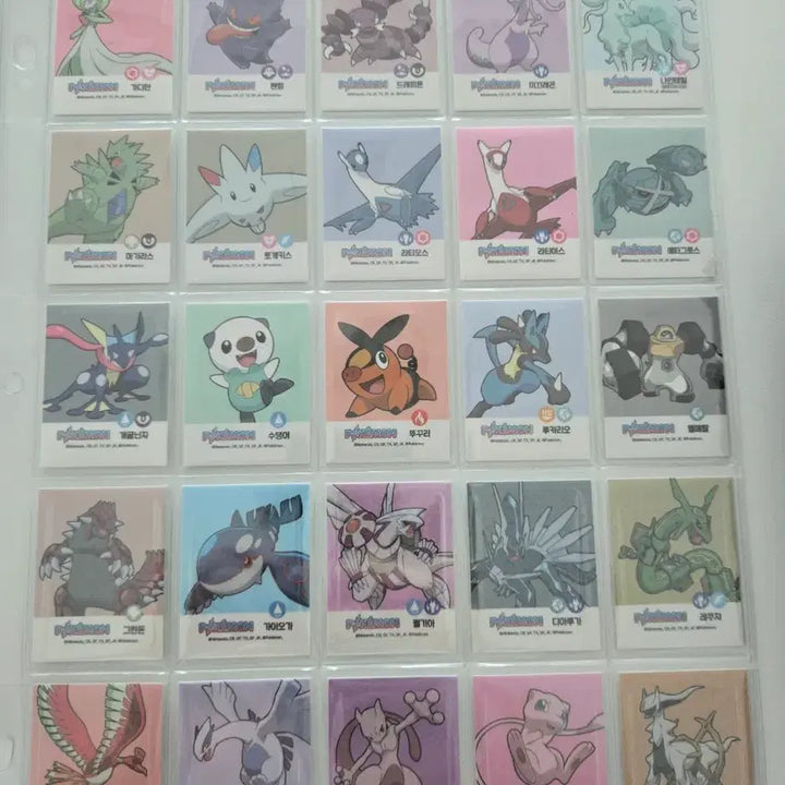 [BUNJANG] Pokemon Stickers 50 Types Complete Set / 나쵸 포켓몬 띠부씰 50종 전종 팝니다.