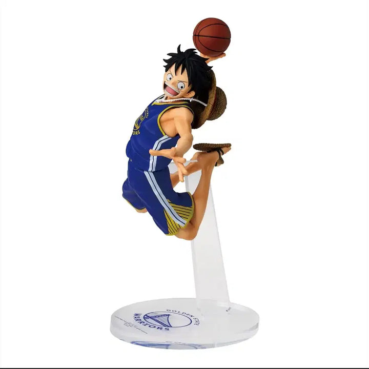[BUNJANG] One Piece x NBA Monkey D. Luffy Figure Golden State Warriors / [원피스 NBA 콜라보 ] 루피 피규어 GOLDEN STATE WARRIORS