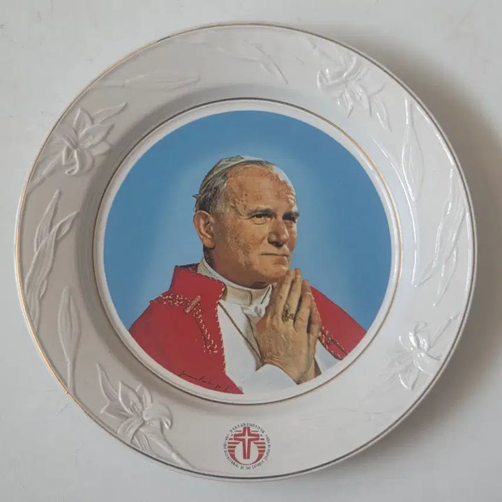 [BUNJANG] Catholic 200th Anniversary Pope Plate Porcelain Sacred Item / 천주교 200주년 교황 접시 도자기 성물 가톨릭