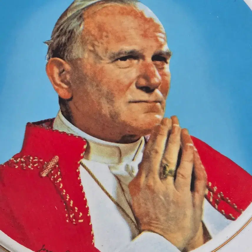 [BUNJANG] Catholic 200th Anniversary Pope Plate Porcelain Sacred Item / 천주교 200주년 교황 접시 도자기 성물 가톨릭