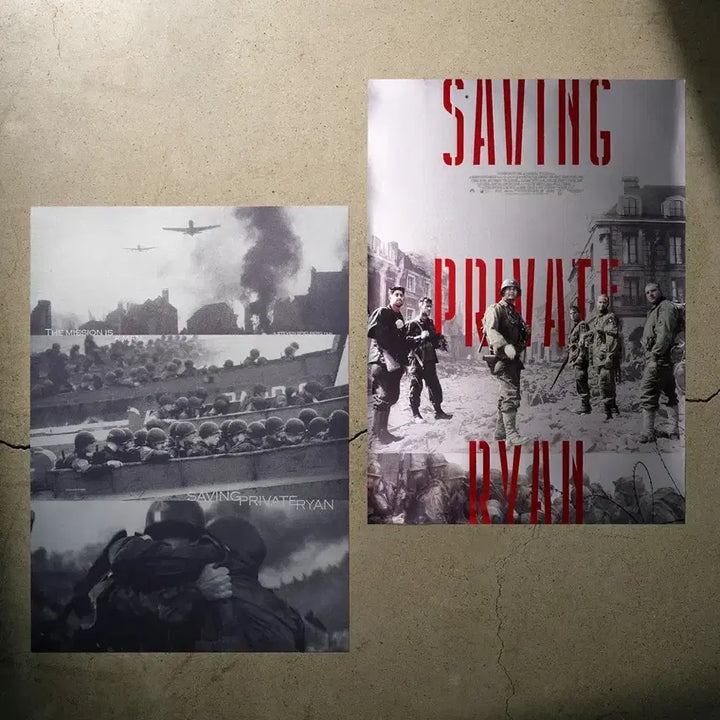 [BUNJANG] Saving Private Ryan Artgraphy Poster A3 Megabox / [박스포장] 라이언 일병 구하기 아트그라피 포스터 A3 영화 메가박스 라이언일병구하기