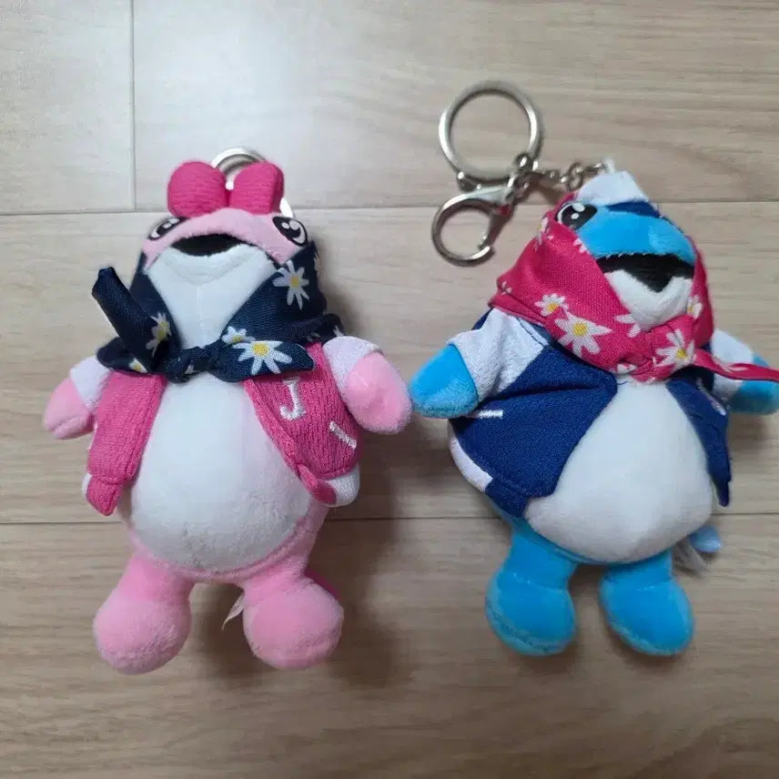 [BUNJANG] Jinro Tokebi Tokkabi Couple Mini Plush Keychain Set / (새상품) 진로 두꺼비 두껍상회 굿즈 패피껍 커플 두꺼비 미니 인형 키링 세트