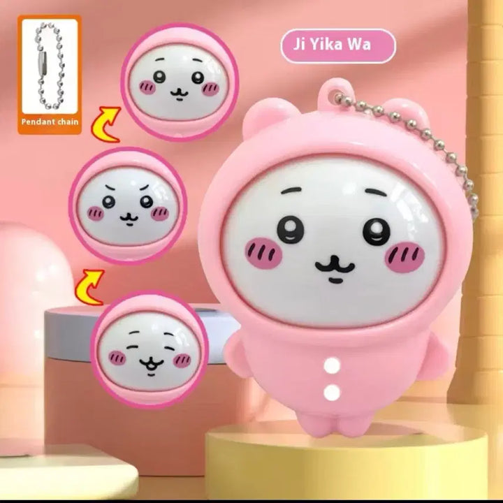 [BUNJANG] Chiikawa Face Change Keychain (Crane Game Prize) / 치이카와 페이스 체인지 (인뽑)