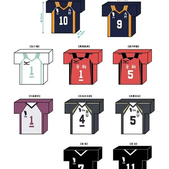 [BUNJANG] Haikyuu!! Oikawa Uniform Die-cut Eraser / (오이카와) 하이큐 유니폼 다이컷 랜덤 지우개