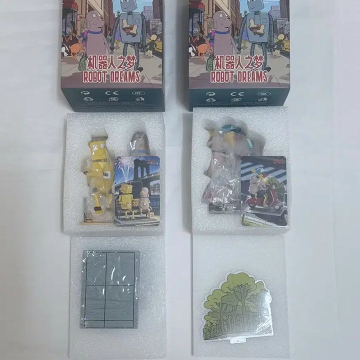 [BUNJANG] Robot Dream Dog Figure Bundle / 2개 일괄) 로봇드림 피규어 굿즈 특전 로봇 드림 박스 도그 피규어