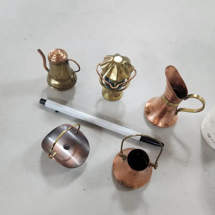 [BUNJANG] Vintage Copper Miniatures (Set of 5) / 오래된 동제품 미니어처 Japan 5개에35000원