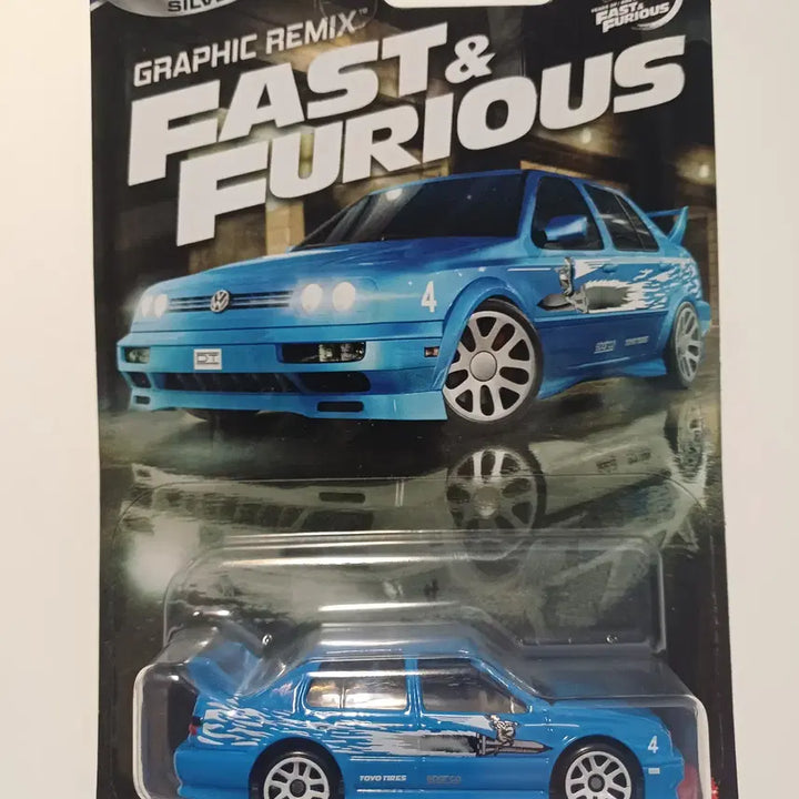 [BUNJANG] Hot Wheels Fast &amp; Furious Volkswagen Jetta MK3 Blue Rare Item (Mint) / 핫휠 분노의질주 폭스바겐 제타 MK3 블루 레어템 미개봉 새상품