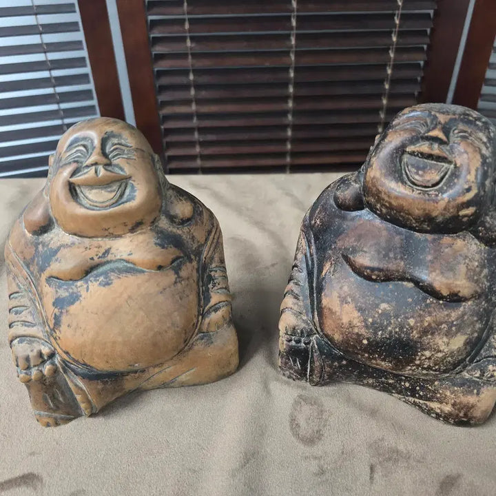 [BUNJANG] Budai Statue Set, Vintage Interior Props, Lucky Bag Sculptures / 포대화상 세트 빈티지 인테리어 소품, 복주머니 조각상