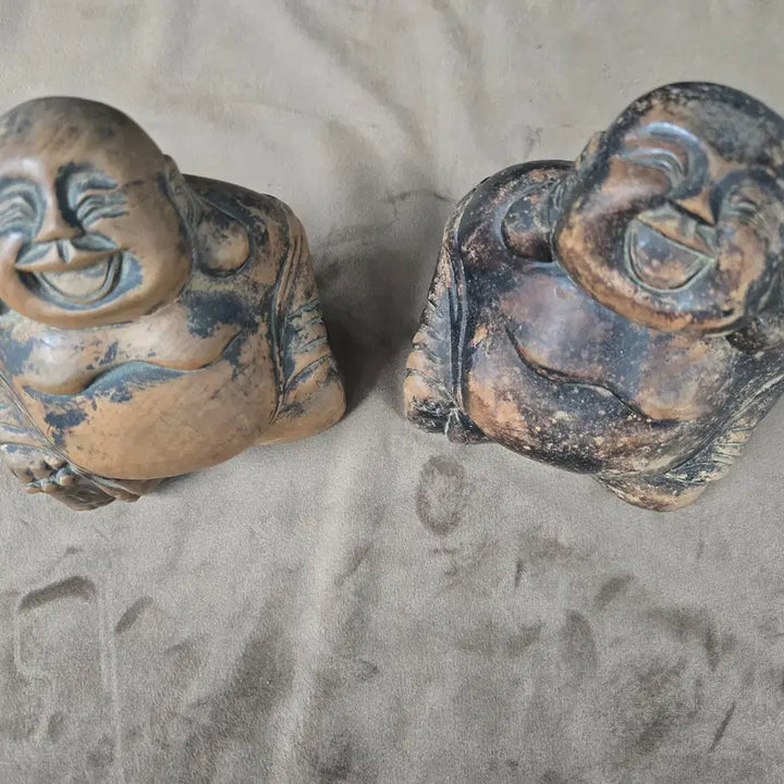 [BUNJANG] Budai Statue Set, Vintage Interior Props, Lucky Bag Sculptures / 포대화상 세트 빈티지 인테리어 소품, 복주머니 조각상