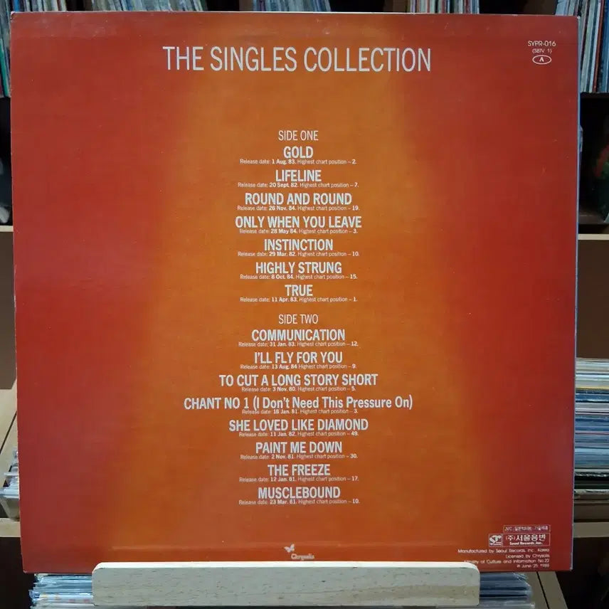 [BUNJANG] Spandau Ballet The Singles Collection LP / 추억의 히트곡 모음 스판다우 발레트 싱글 컬렉션 LP 할인