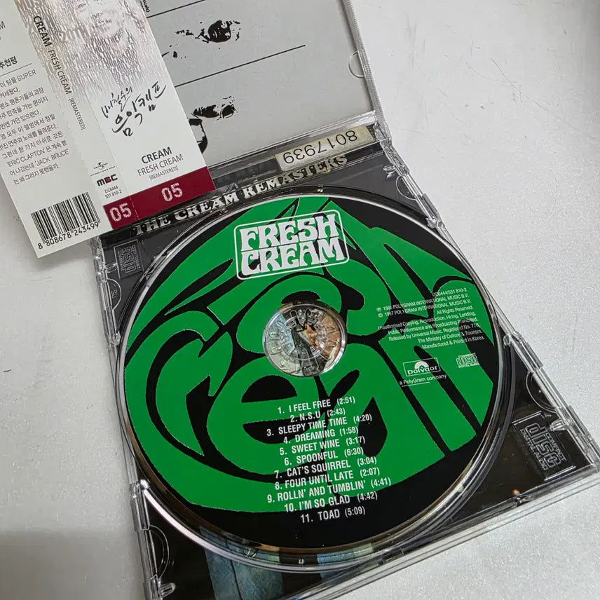 [BUNJANG] Cream Fresh Cream CD / Cream 크림 Fresh Cream