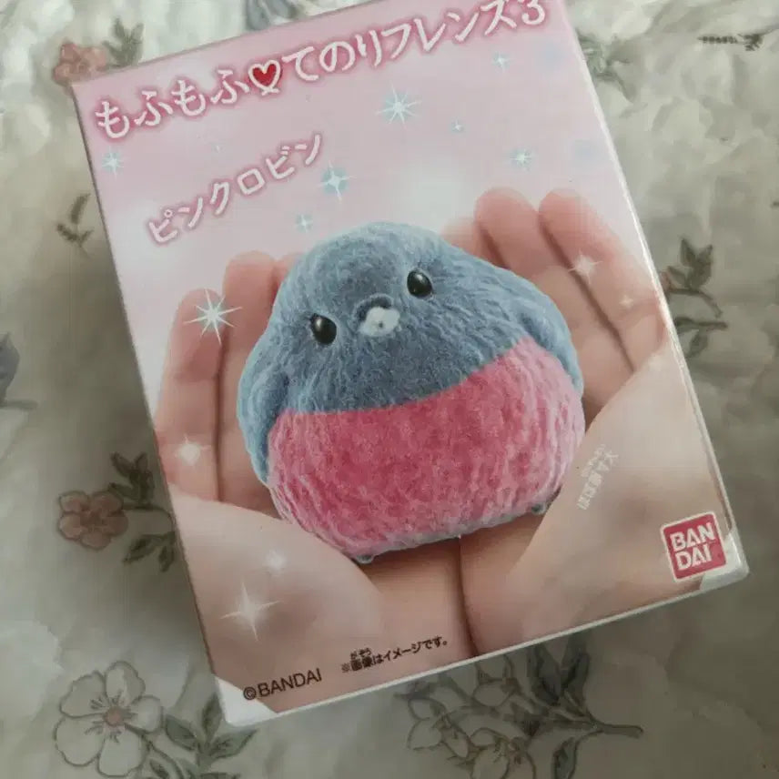 [BUNJANG] Bandai Mofumofu Tenori Friends Pink Robin Figure / 반다이 모후모후 테노리프렌즈 손바닥친구들 새 피규어 가챠 핑크 로빈 뱁새 시마에나가