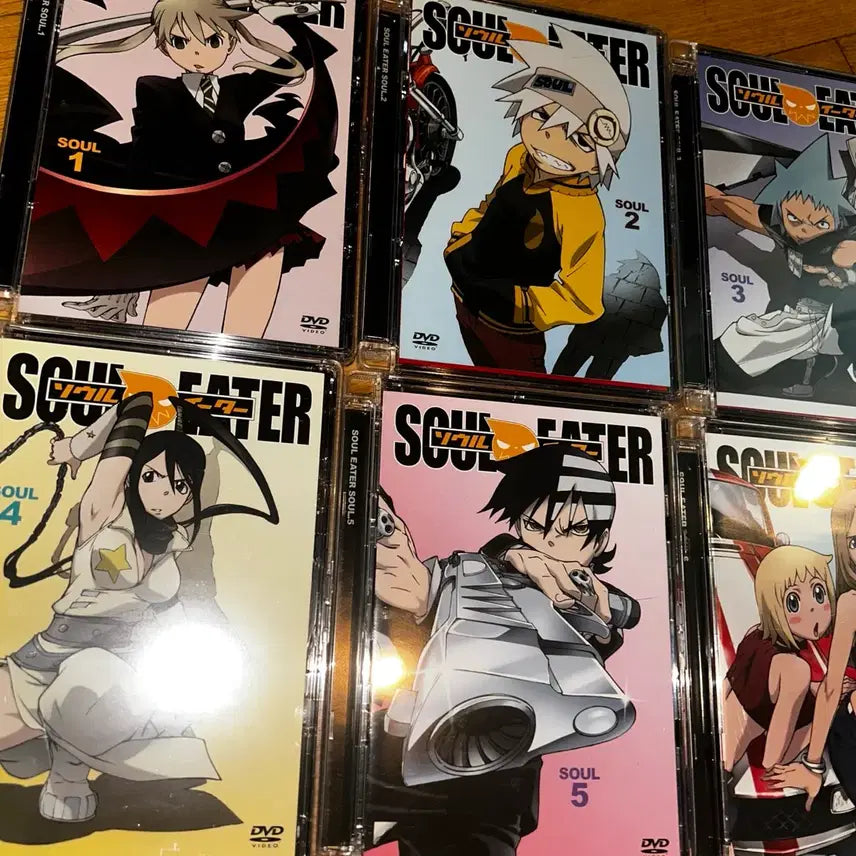[BUNJANG] Soul Eater DVD Set Volumes 1-6 Bundle / 소울이터 DVD 1~6 세트 일괄
