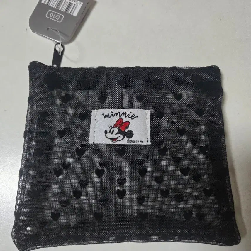 [BUNJANG] Disney Minnie Mouse Heart Pattern Pouch / 새상품:)디즈니 미니마우스 하트 패턴 파우치