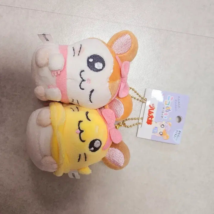 [BUNJANG] Hamtaro Nikko Mini Plush Keychain / 방가방가 햄토리 미니미니 머플러 니코 누이 키링