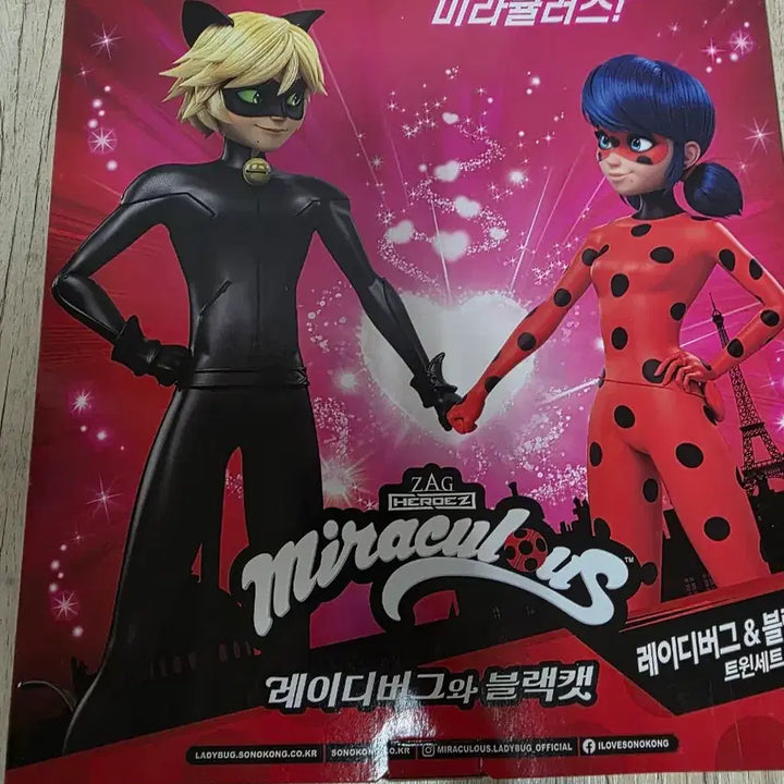 [BUNJANG] Miraculous Ladybug Black Cat Plush Figure / 8월초까지판매/오늘만)레이디버그 블랙캣 인형 피규어