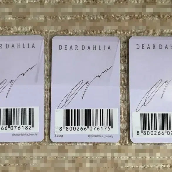 [BUNJANG] Ahn Hyo-seop Dear Dahlia Limited Edition Photocard Set &amp; Japan Pop-up Signed Fan / 안효섭 디어달리아 한국한정판 포토카드3종+일본 팝업사인부채