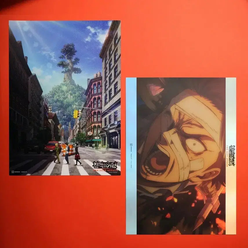 [BUNJANG] Attack on Titan 2nd Artgraphy Poster A3 Megabox The Final Season / [박스포장] 진격의 거인 2차 아트그라피 포스터 A3 영화 메가박스 아트그라피 진격거 더라스트어택