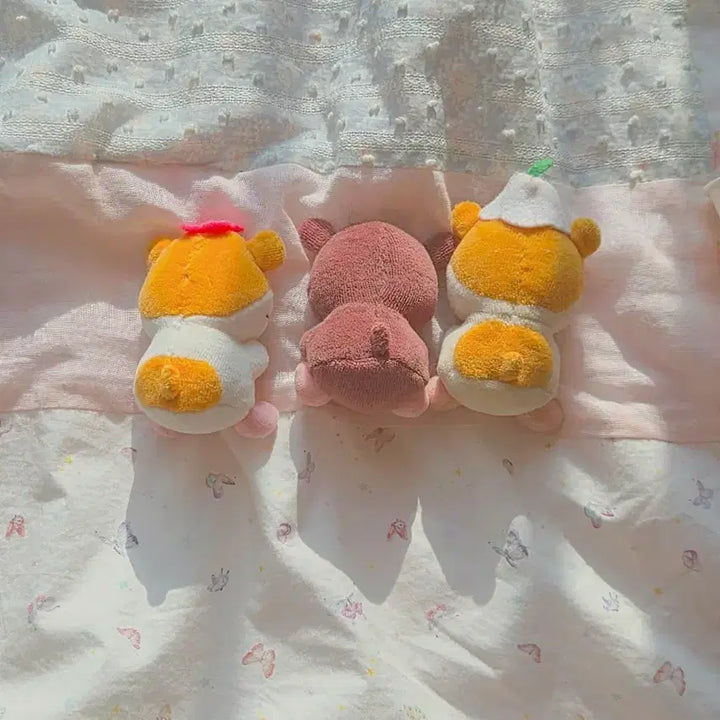 [BUNJANG] Sanrio Kuririn Hamster Plush Doll Bundle Set (Vintage) / 일괄 고전 빈티지 레어 산리오 쿠리링 햄스터 인형 하무 모리걸 산엑스