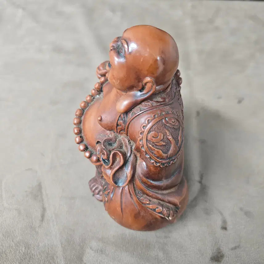 [BUNJANG] Wooden Budai Statue Interior Decor Object / 원목 포대화상 조각상 / 인테리어 소품 오브제