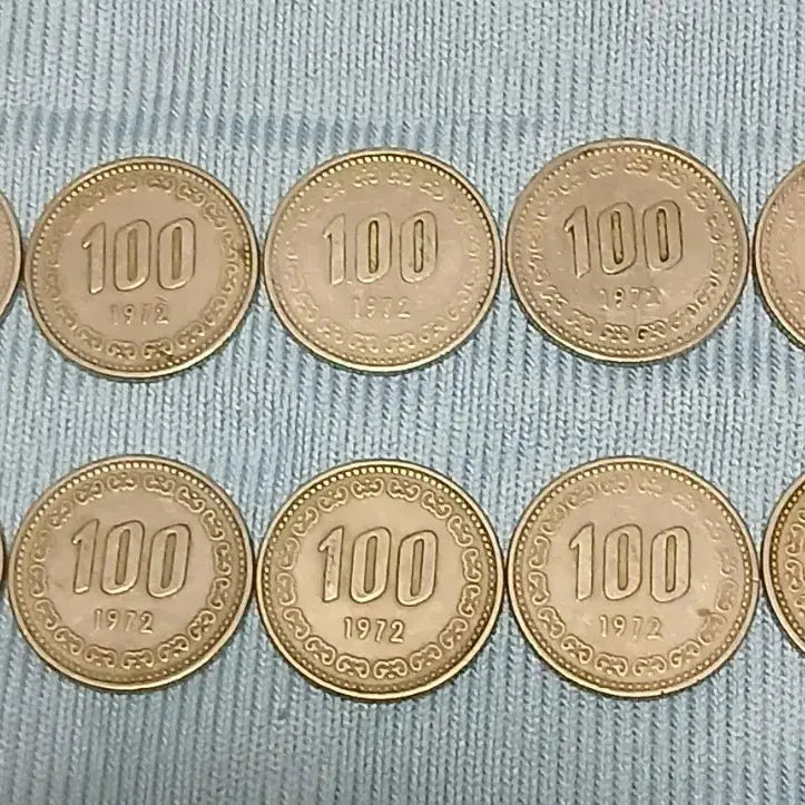 [BUNJANG] 1972 100 Won Coins (Bundle of 10) / 1972년 100원 동전 10개 일괄