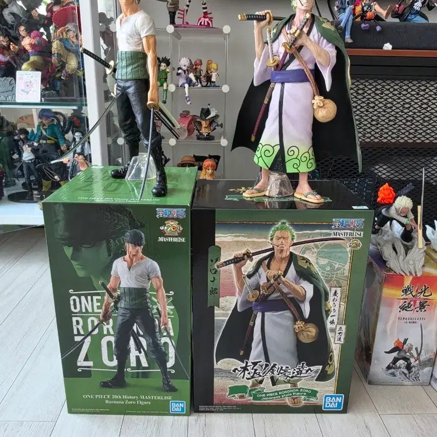[BUNJANG] One Piece Roronoa Zoro Figure 2-Set / 원피스 로로노아 조로 피규어 2종 세트