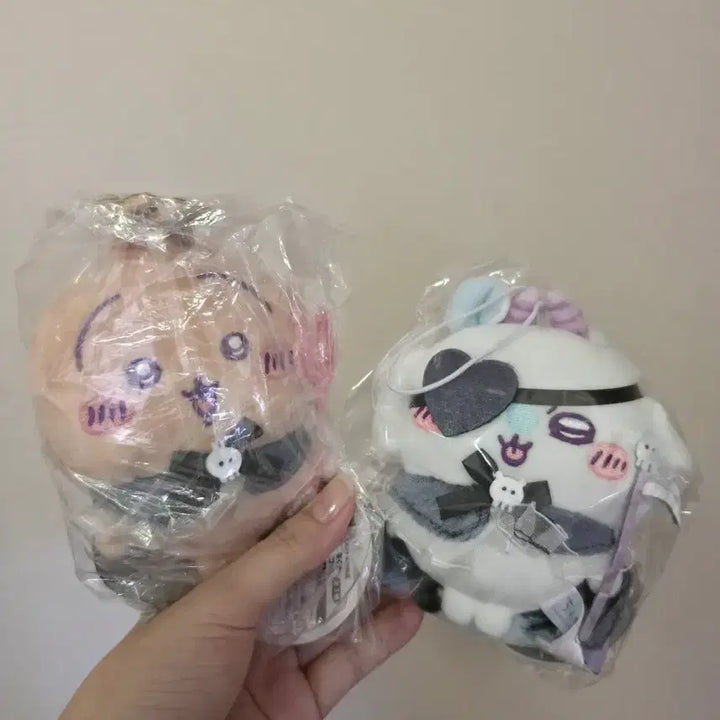 [BUNJANG] Devil Usagi &amp; Devil Momonga Mascot Plush Set / 악마 우사기 &amp; 악마 모몽가 마스코트 인형 세트 (택포4)