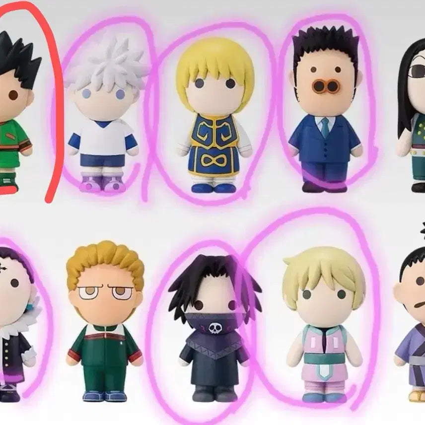 [BUNJANG] Hunter x Hunter H-Prize Character Set (7 Figures) / 헌터x헌터 h상 캐릭터 7개 일괄 판매